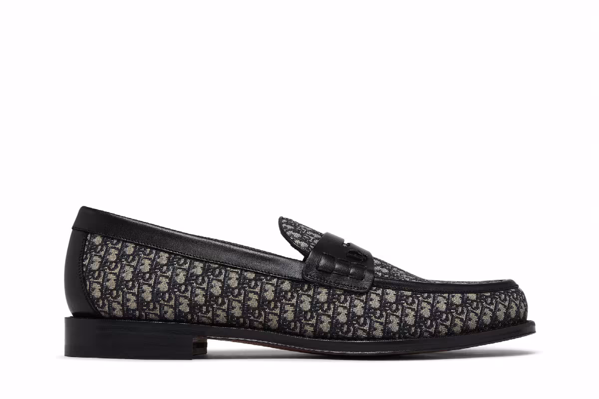 Dior Granville Loafer Dior Oblique - Black Beige, view 2