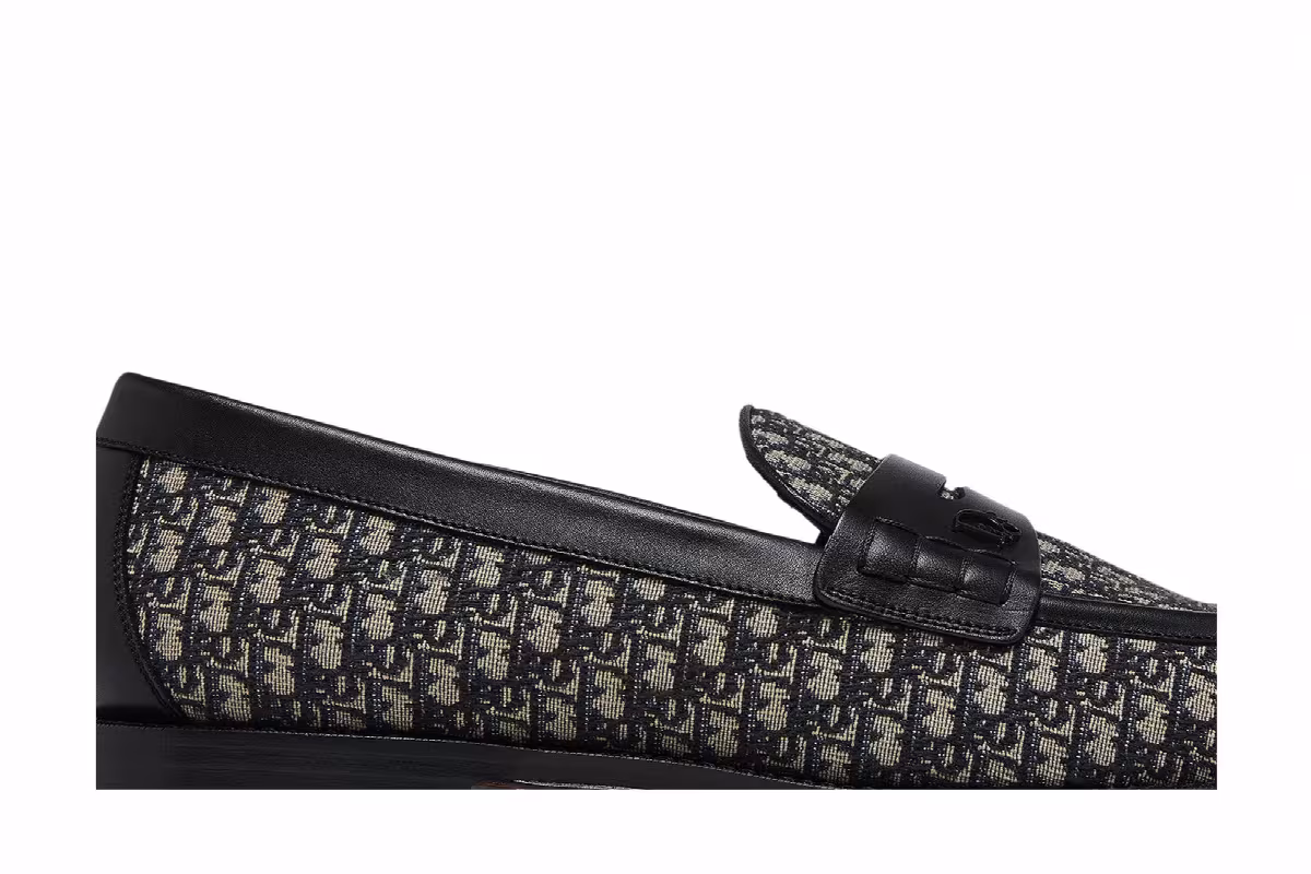 Dior Granville Loafer Dior Oblique - Black Beige, view 3
