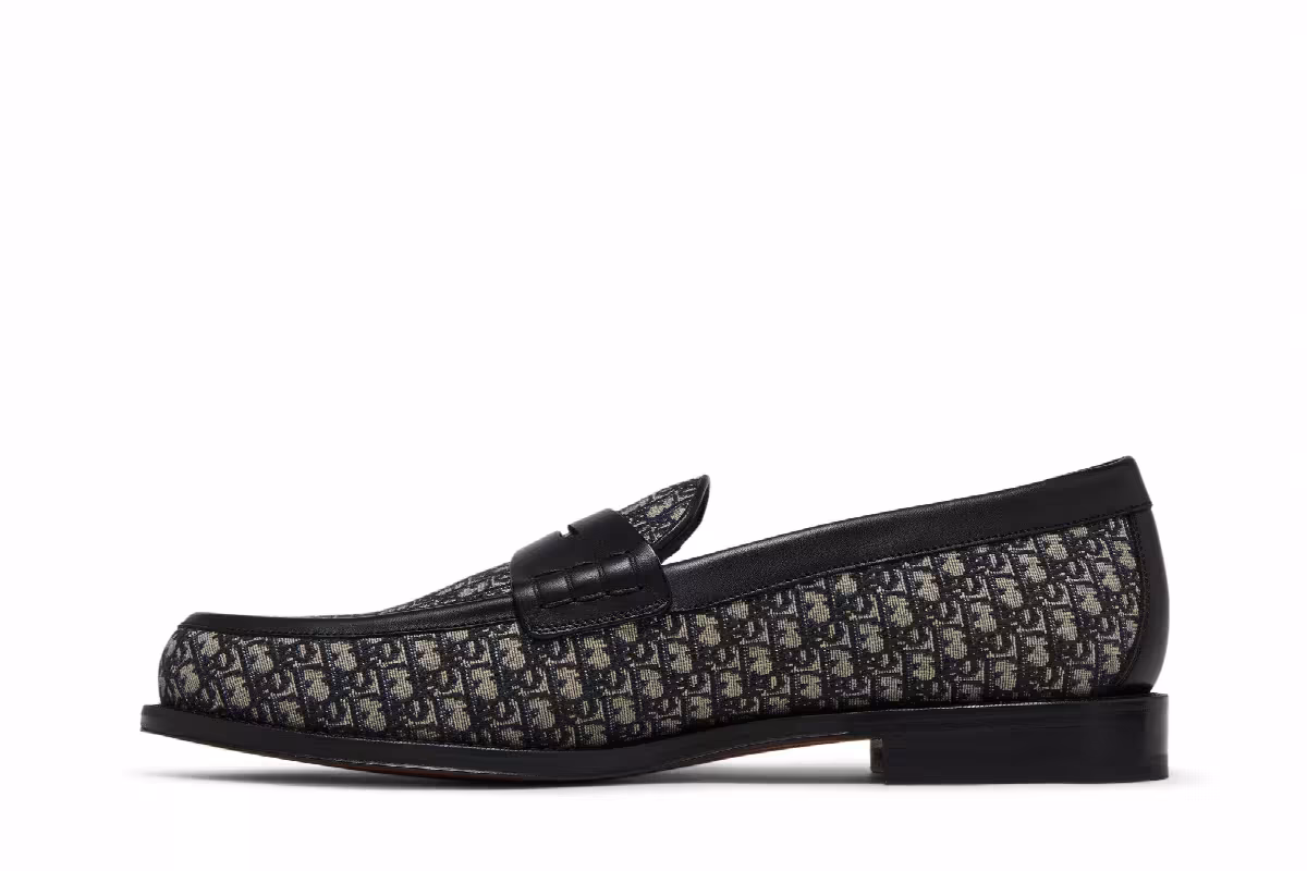 Dior Granville Loafer Dior Oblique - Black Beige, view 4