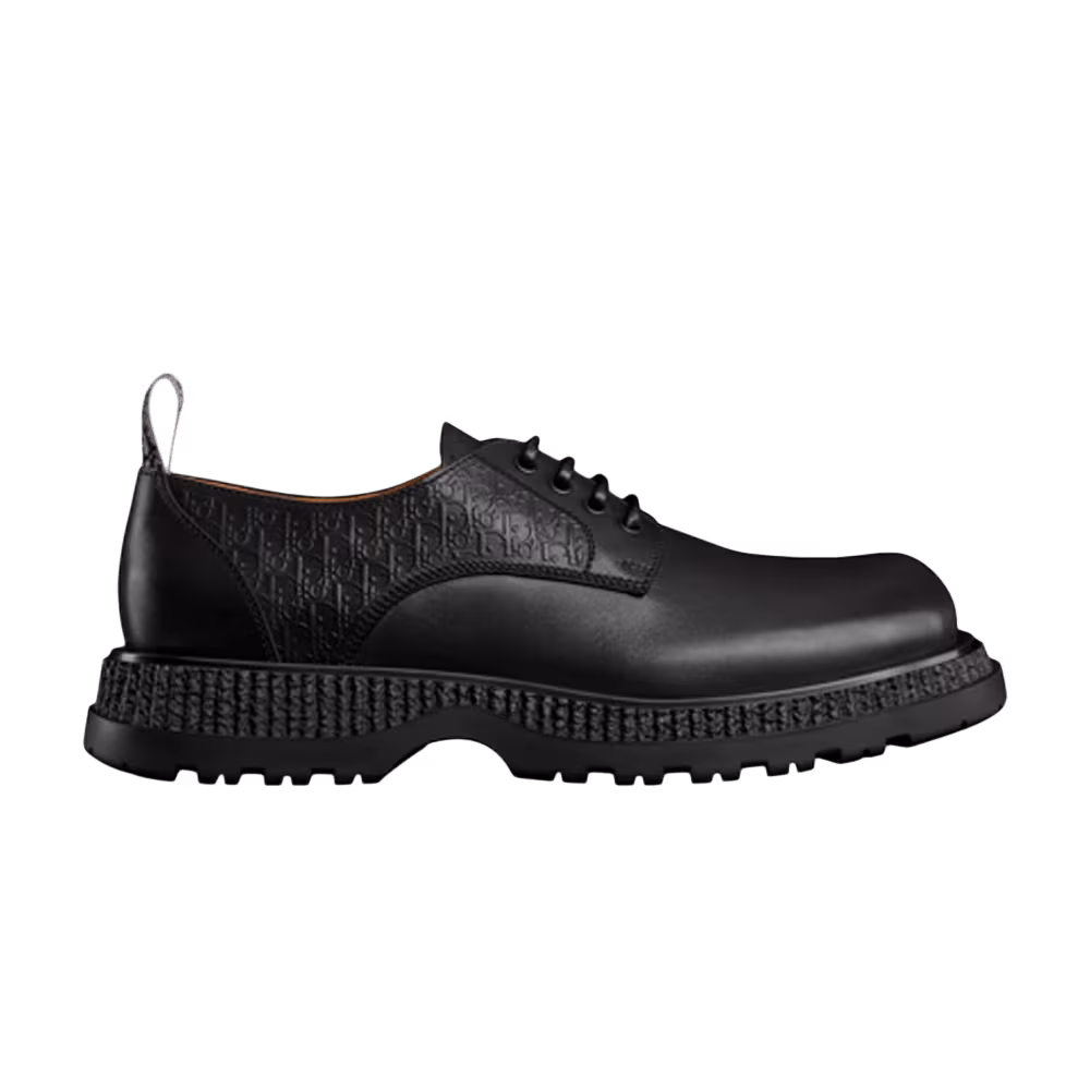 Dior Buffalo Derby Dior Oblique Debossed - Black