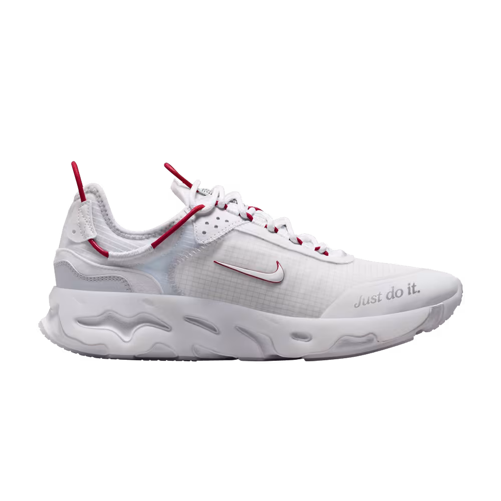Nike React Live White University Red