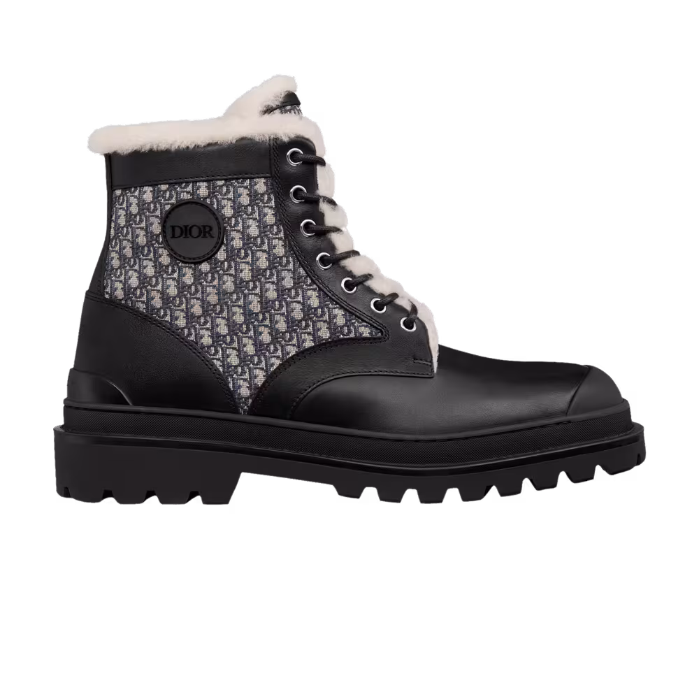 Dior Explorer Ankle Boot Dior Oblique - Black Beige