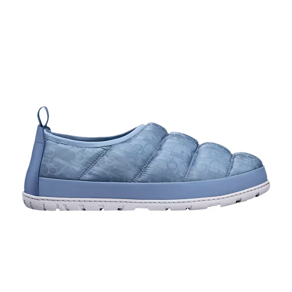 Dior Snow Slipper Quilted Dior Oblique - Slate Blue