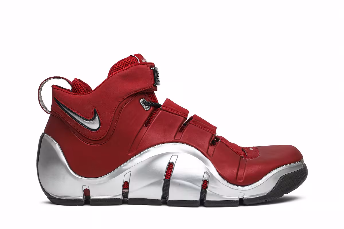 Nike Zoom Lebron 4 Ohio State University Away, view 2