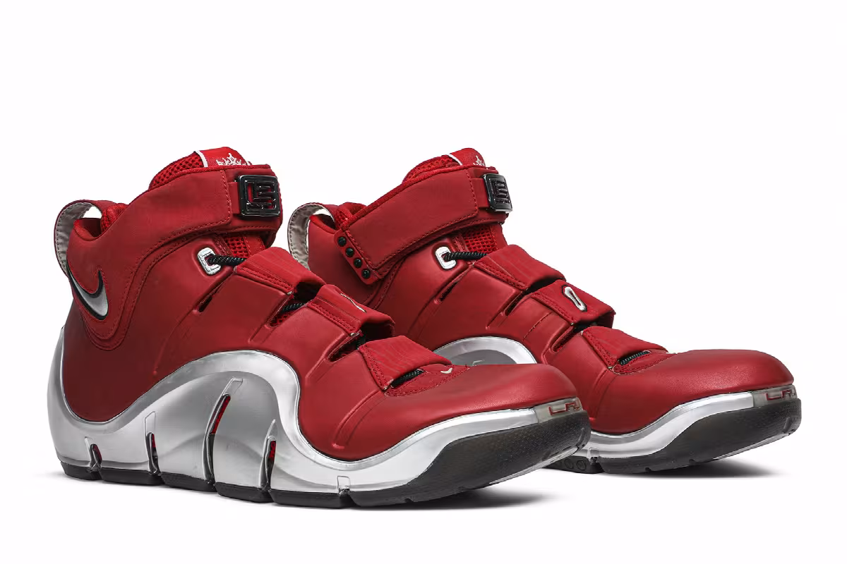 Nike Zoom Lebron 4 Ohio State University Away, view 9