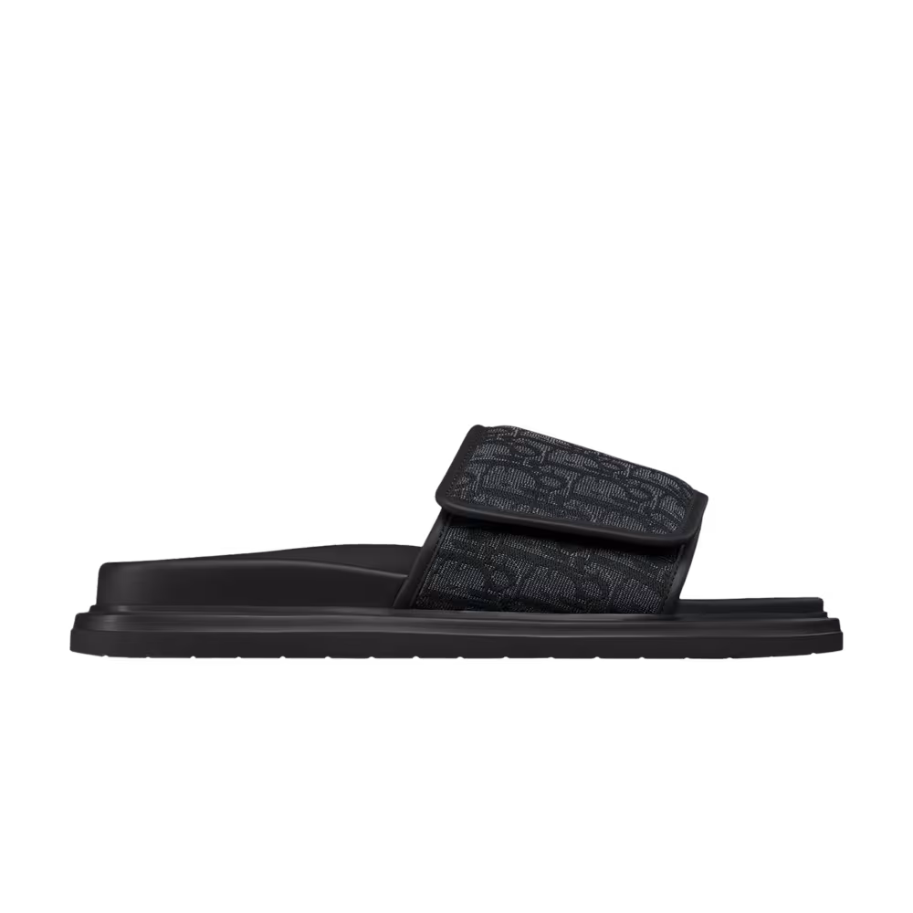 Dior Aqua Sandal Dior Oblique - Triple Black
