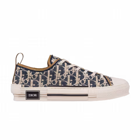 Dior B23 League Low 'Raffia-Effect Dior Oblique - Denim'