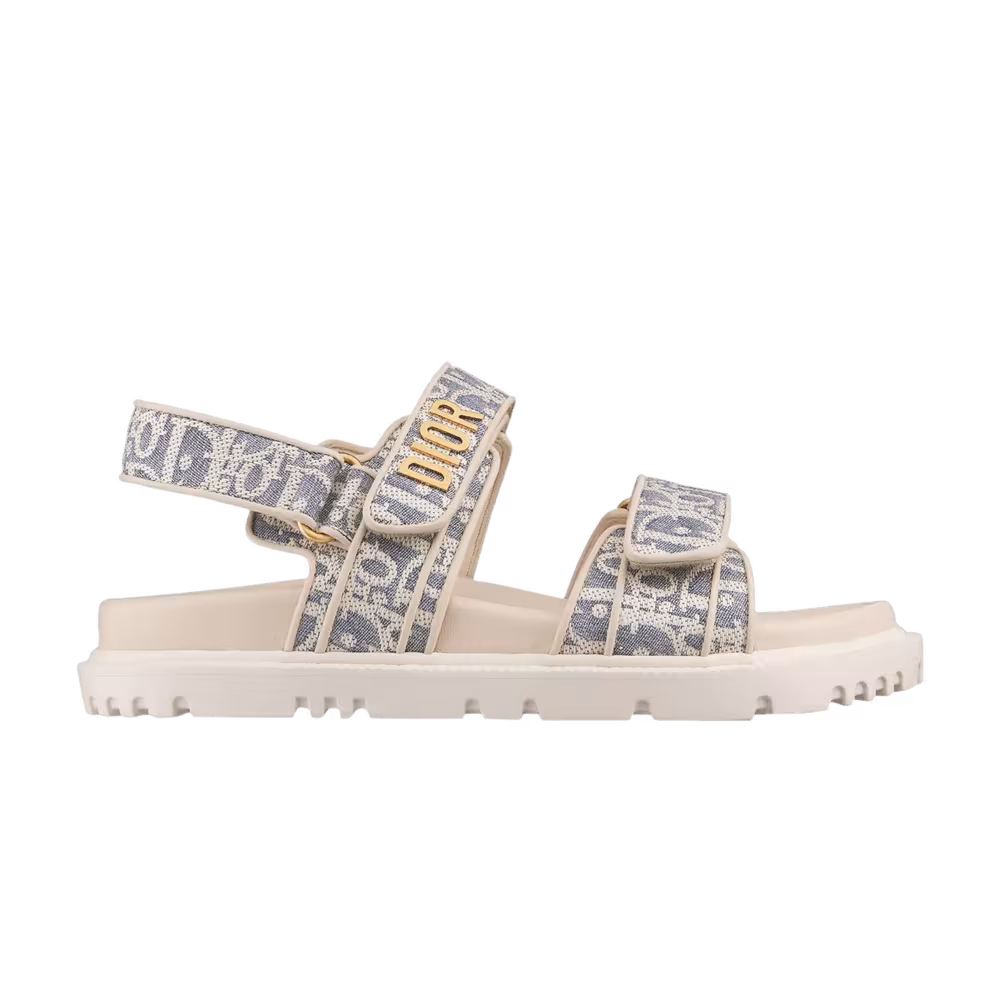 Dior Women's Dioract Sandal Dior Oblique - Chambray Blue