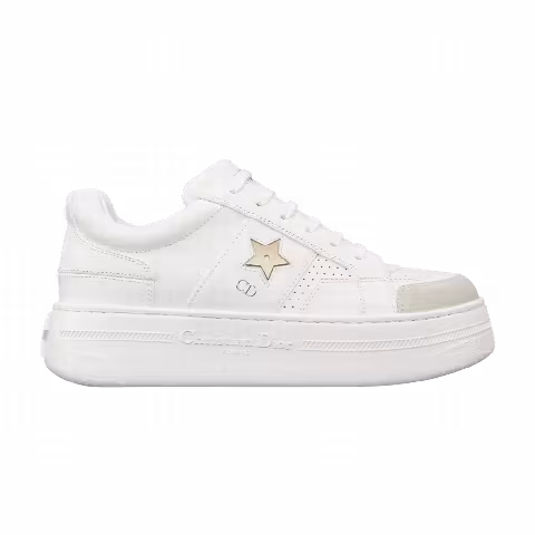 Dior Wmns Star Platform Sneaker 'White Gold'