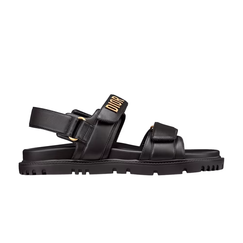 Dior Women's Dioract Sandal Black Gold