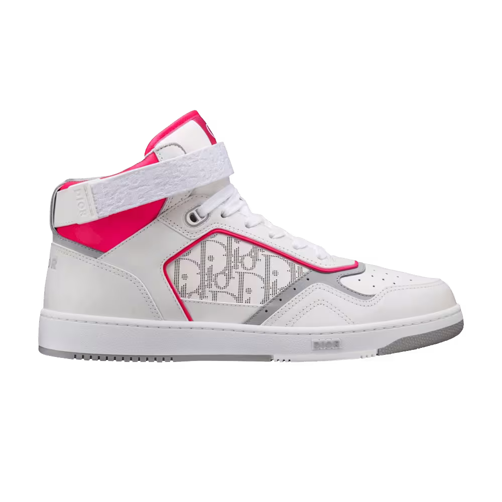 Dior B27 High Dior Oblique - White Neon Pink