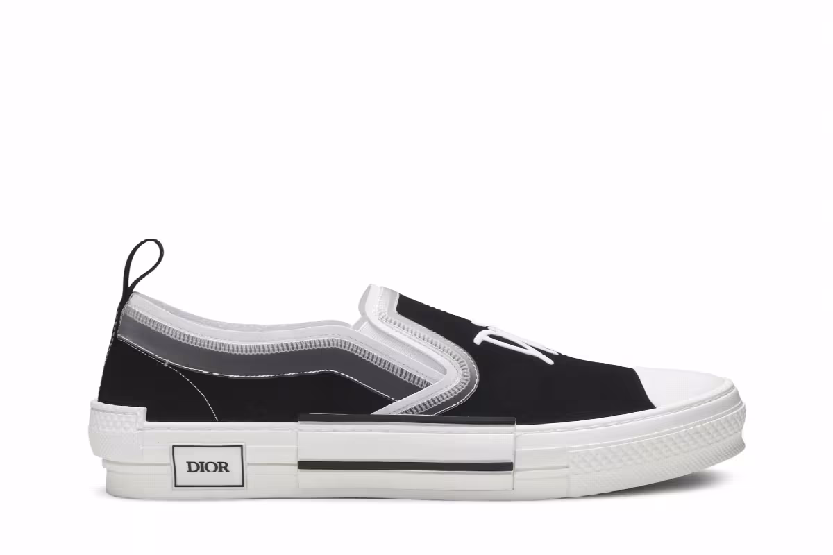 Shawn Stussy x Dior B23 Slip-On Black, view 2