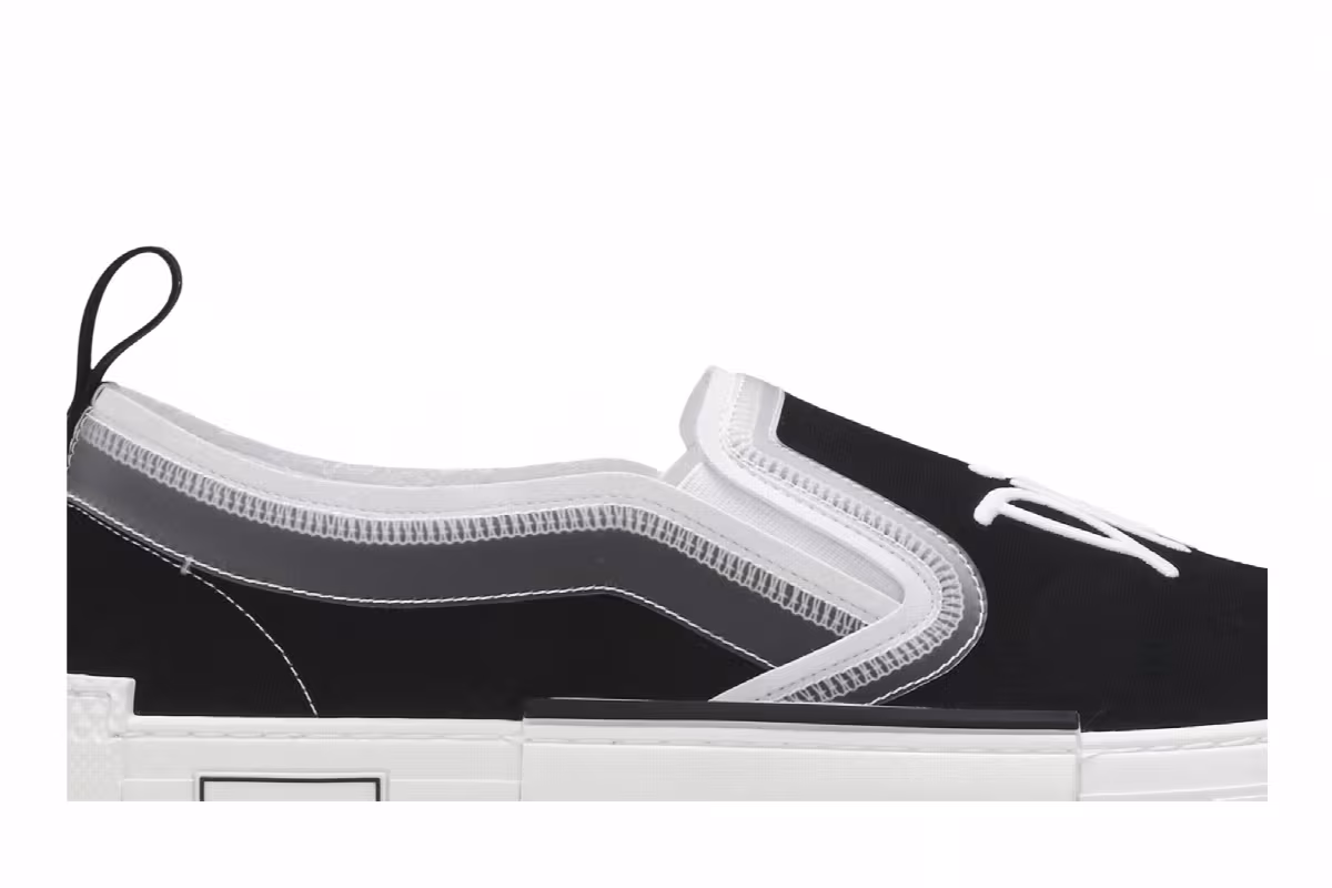 Shawn Stussy x Dior B23 Slip-On Black, view 3