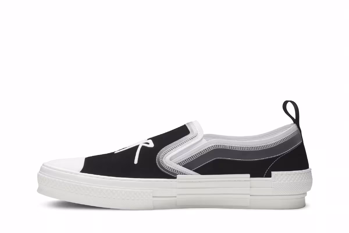 Shawn Stussy x Dior B23 Slip-On Black, view 4
