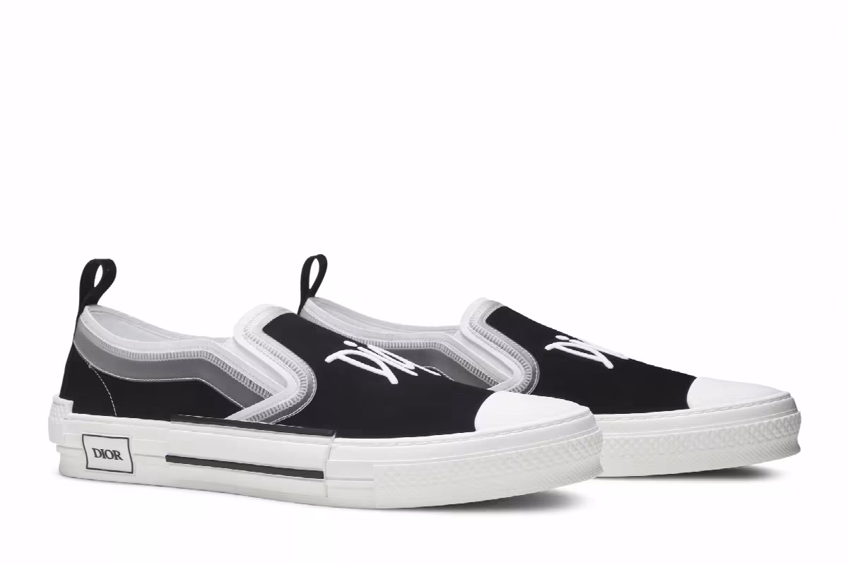 Shawn Stussy x Dior B23 Slip-On Black, view 9