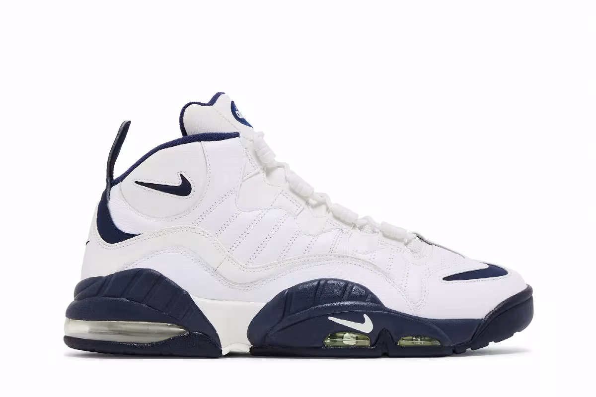 Nike Air Max Sensation White Navy, view 2