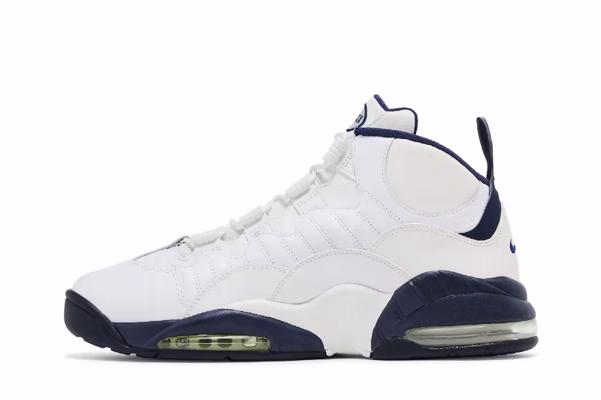 Nike Air Max Sensation White Navy, view 4