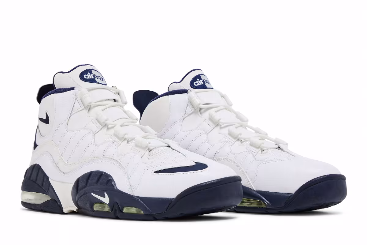 Nike Air Max Sensation White Navy, view 9