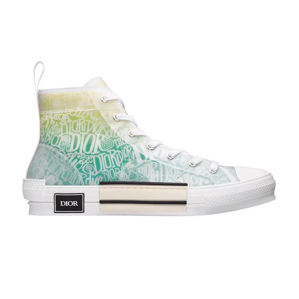Shawn Stussy x Dior B23 High Dior and Shawn Print - Yellow Green
