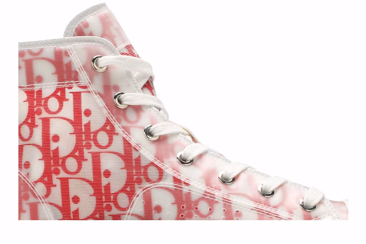 Dior B23 High Dior Oblique - White Red, view 3