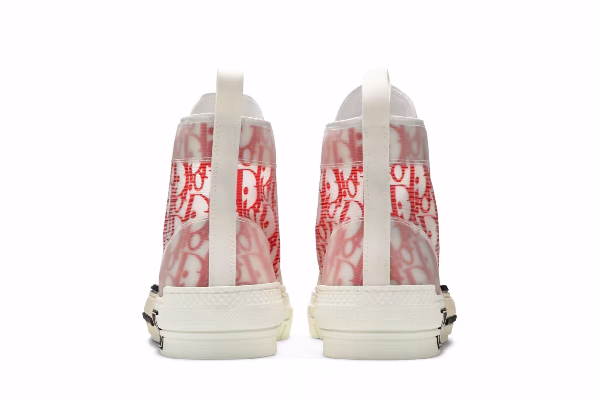 Dior B23 High Dior Oblique - White Red, view 7