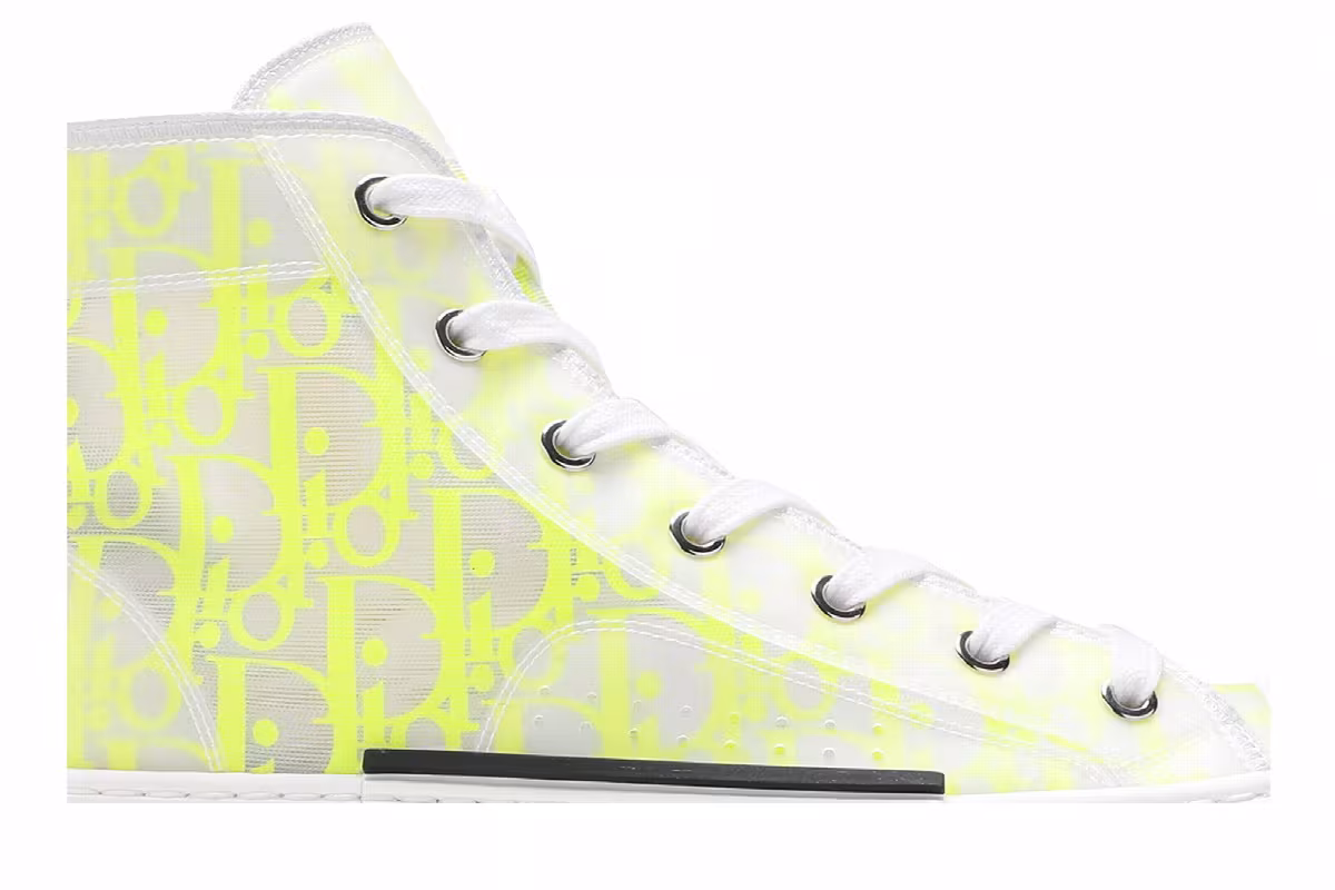 Dior B23 High Dior Oblique - White Yellow, view 3