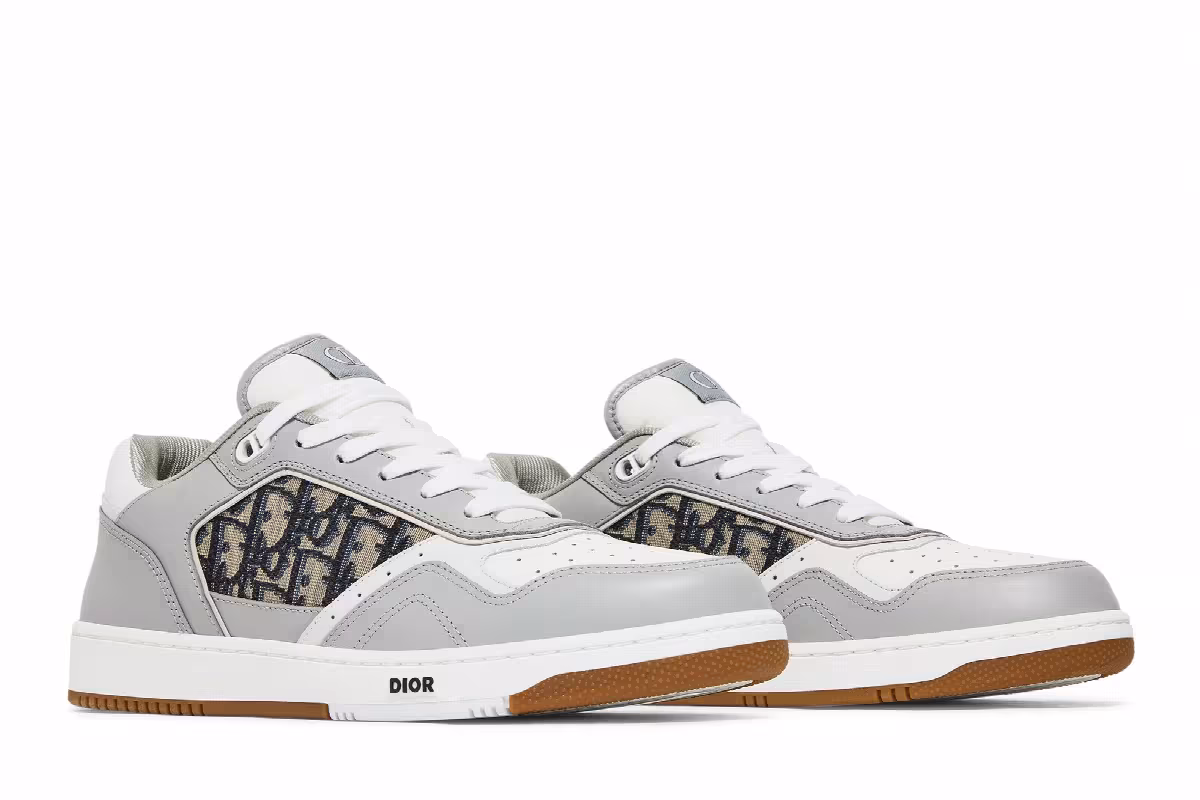 Dior B27 Low Dior Oblique Galaxy - Grey Gum, view 9