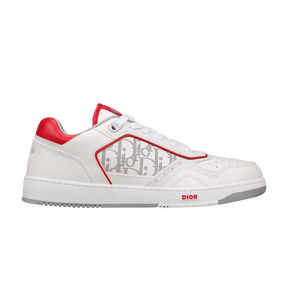 Dior B27 Low Dior Oblique Galaxy - White Red