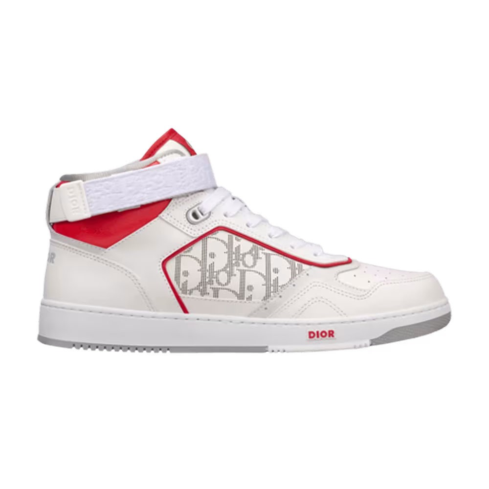 Dior B27 High Dior Oblique Galaxy - White Red