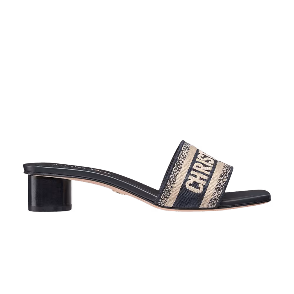 Dior Women's Dway Heeled Slide Deep Blue
