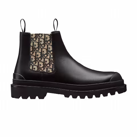Dior Explorer Chelsea Boot 'Dior Oblique - Black Beige'