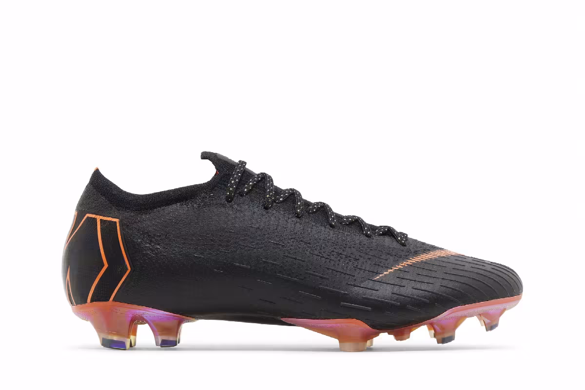 Nike Mercurial Vapor 12 360 Elite FG Black Total Orange, view 2