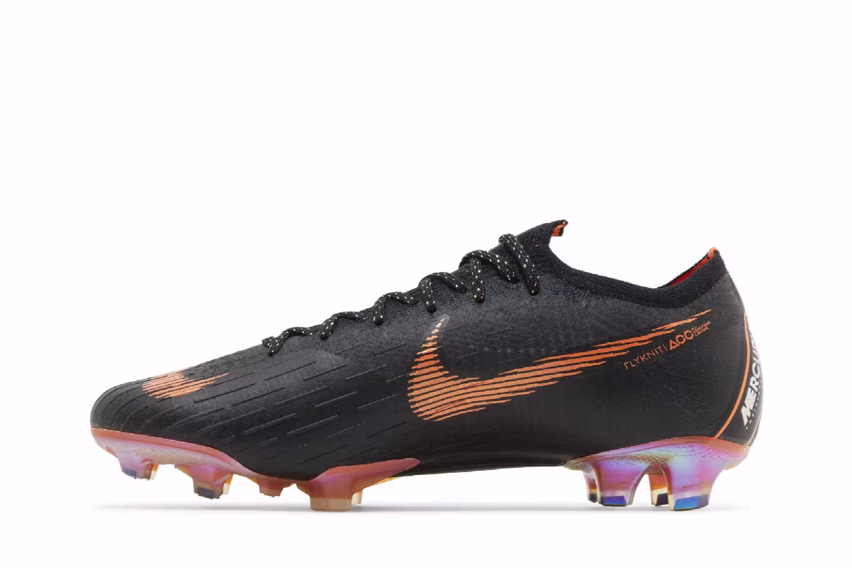 Nike Mercurial Vapor 12 360 Elite FG Black Total Orange, view 4