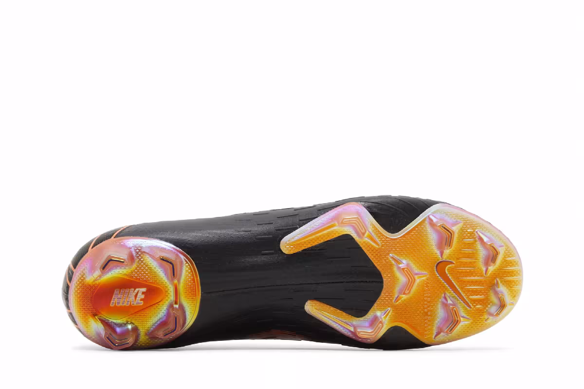 Nike Mercurial Vapor 12 360 Elite FG Black Total Orange, view 5