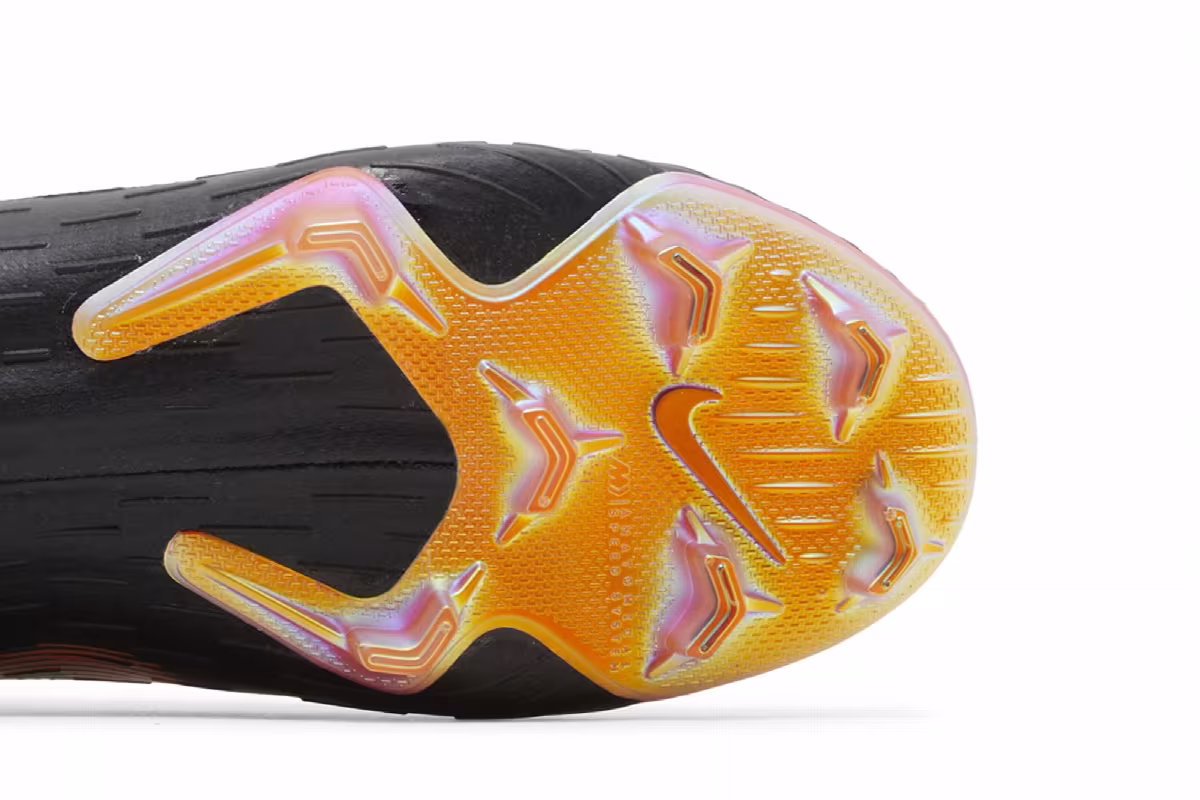 Nike Mercurial Vapor 12 360 Elite FG Black Total Orange, view 6