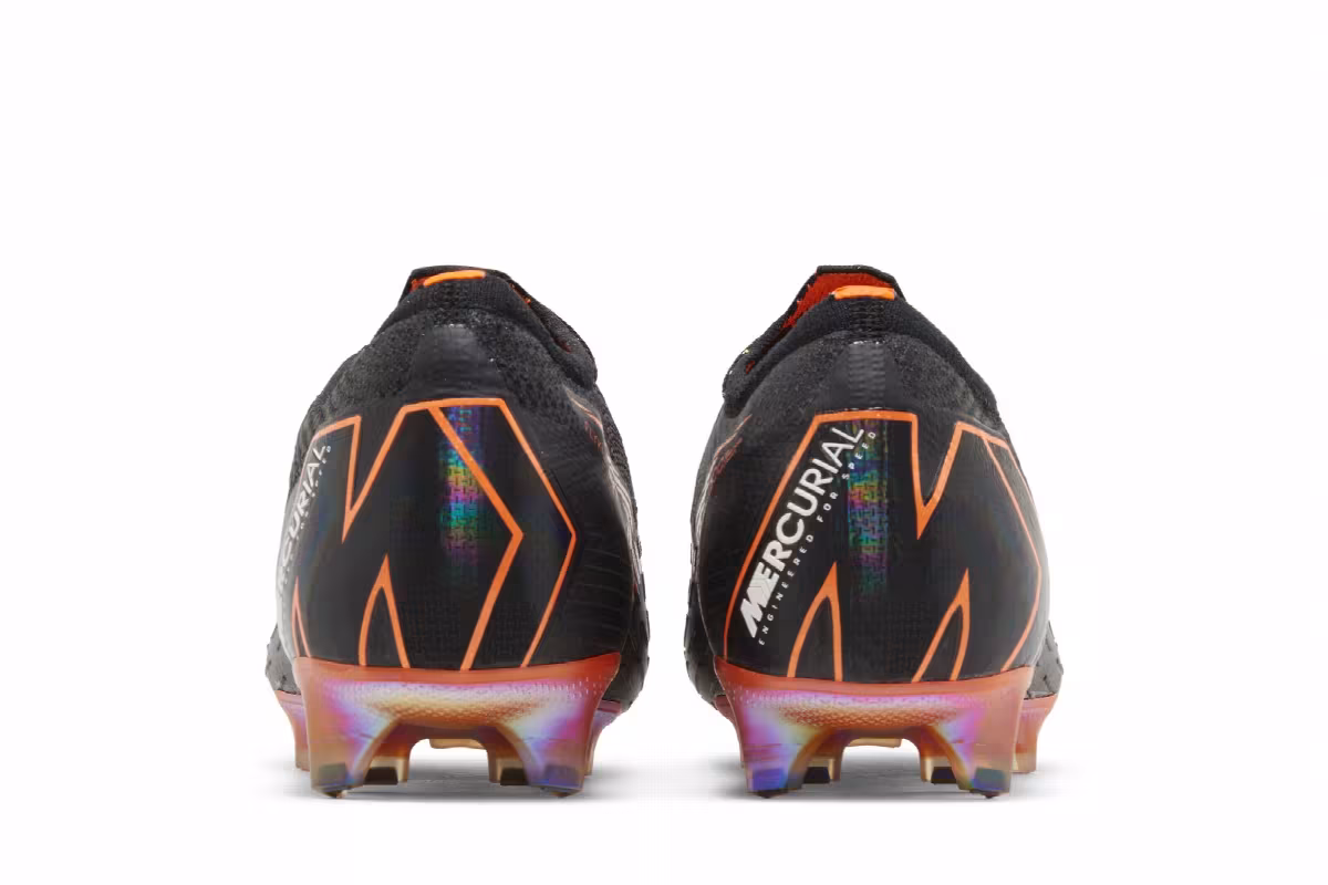 Nike Mercurial Vapor 12 360 Elite FG Black Total Orange, view 7