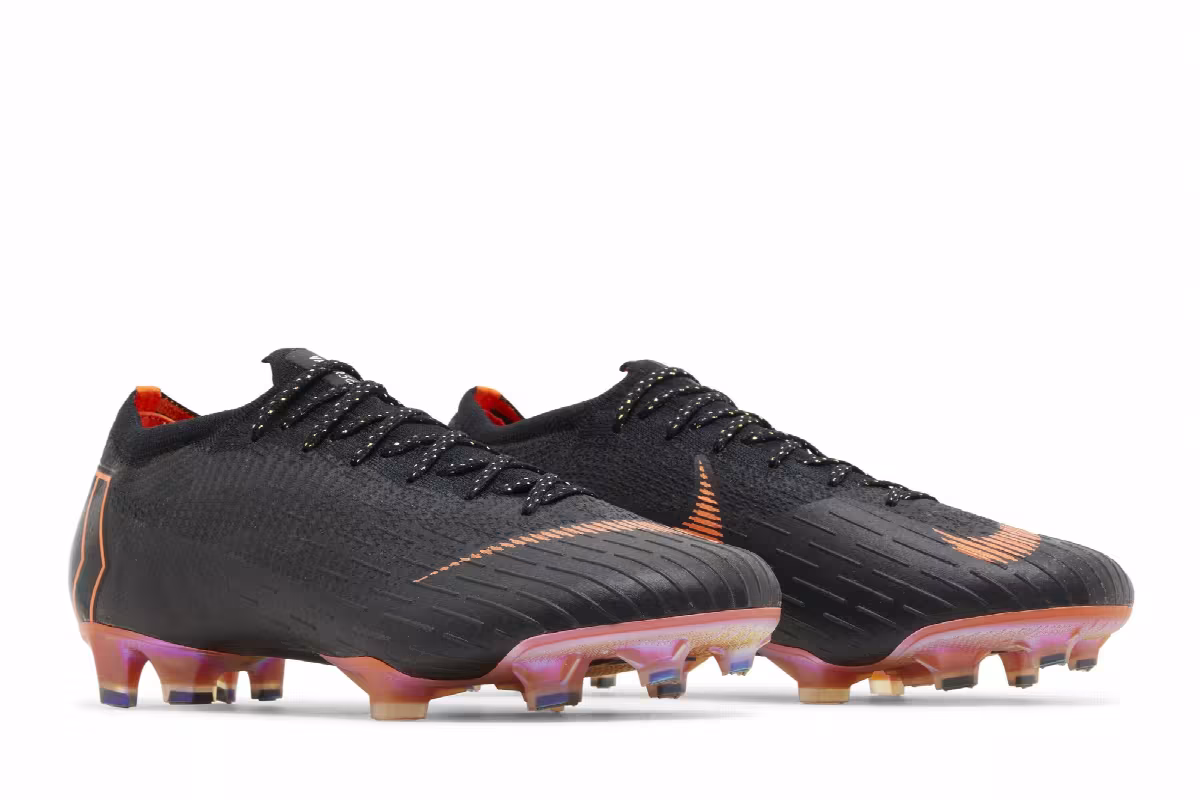 Nike Mercurial Vapor 12 360 Elite FG Black Total Orange, view 9