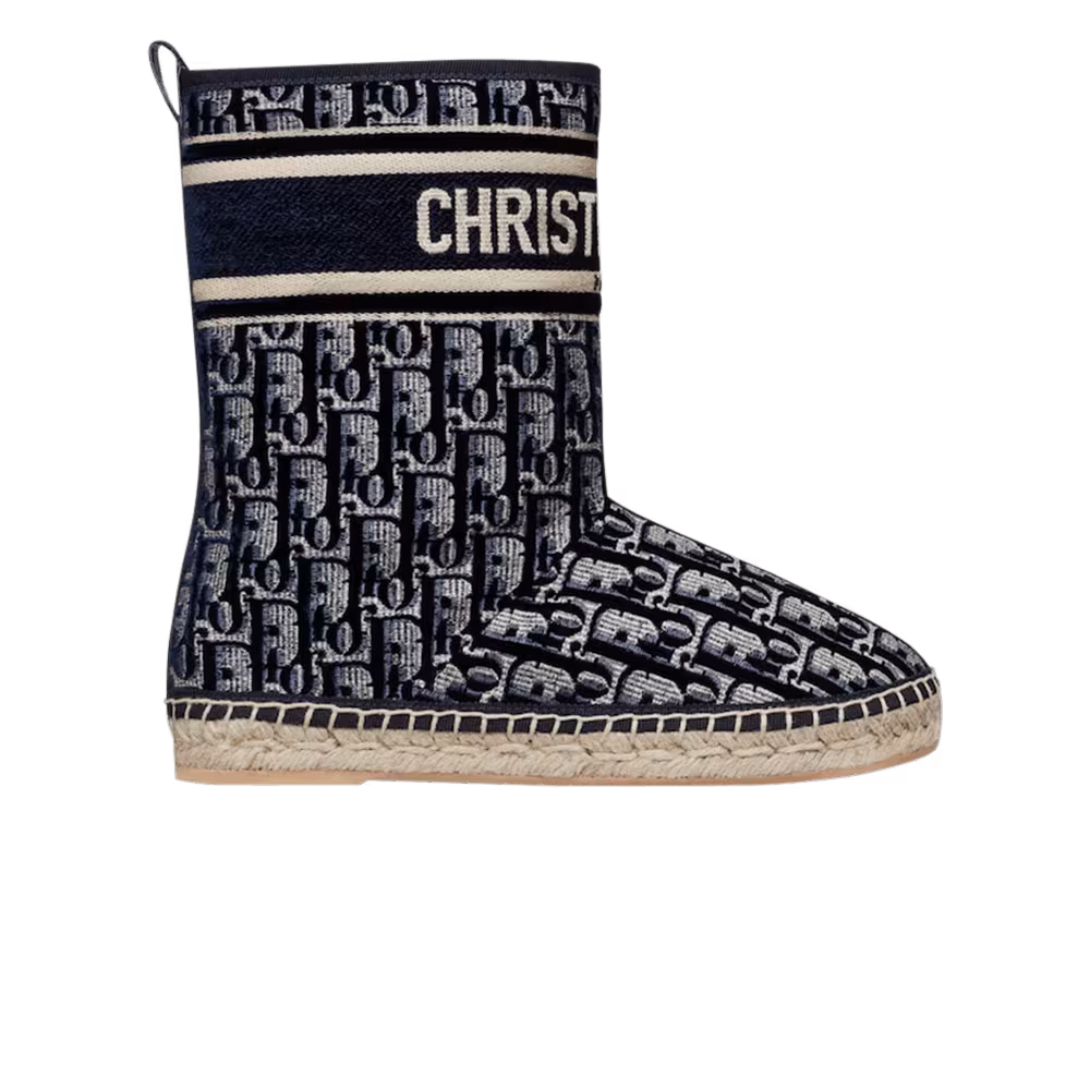 Dior Women's Chez Moi Granville Ankle Boot Dior Oblique - Deep Blue