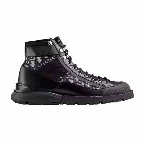 Dior Combat Boot 'Dior Oblique - Black'