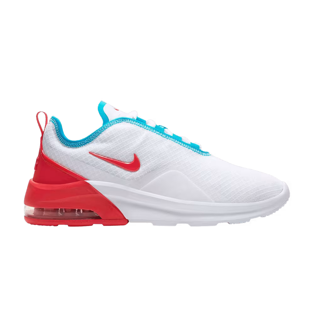 Nike Women's Air Max Motion 2 White Blue Fury Track Red