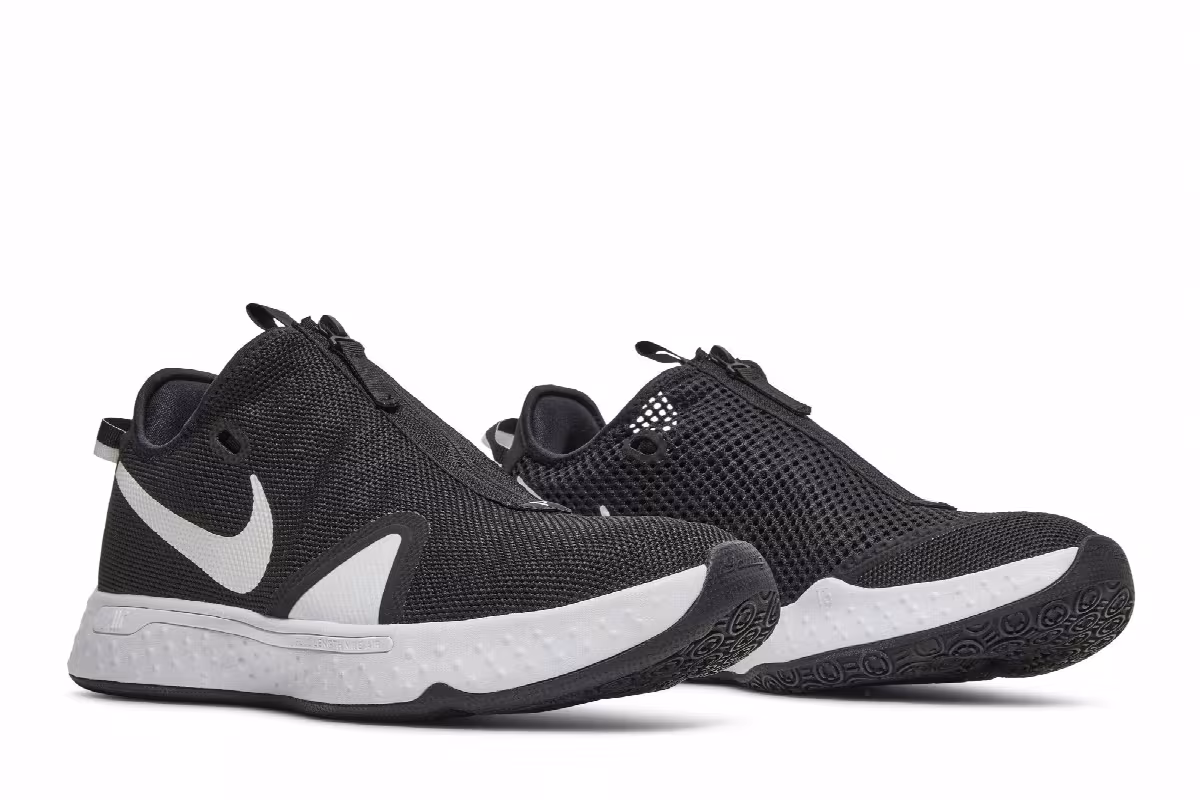 Nike PG 4 TB Black White, view 9