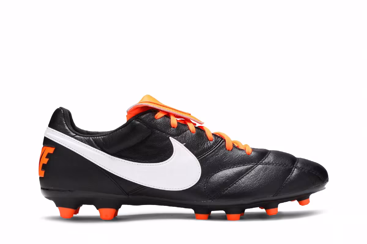 Nike Premier 2 FG Black Total Orange, view 2