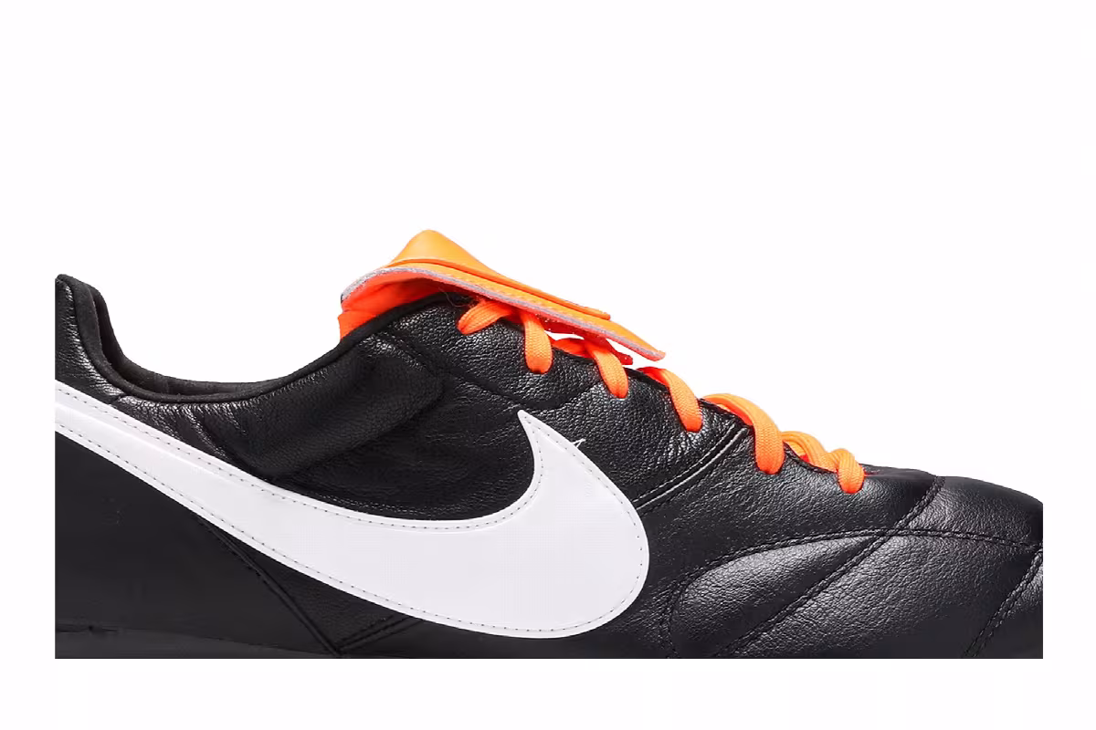 Nike Premier 2 FG Black Total Orange, view 3
