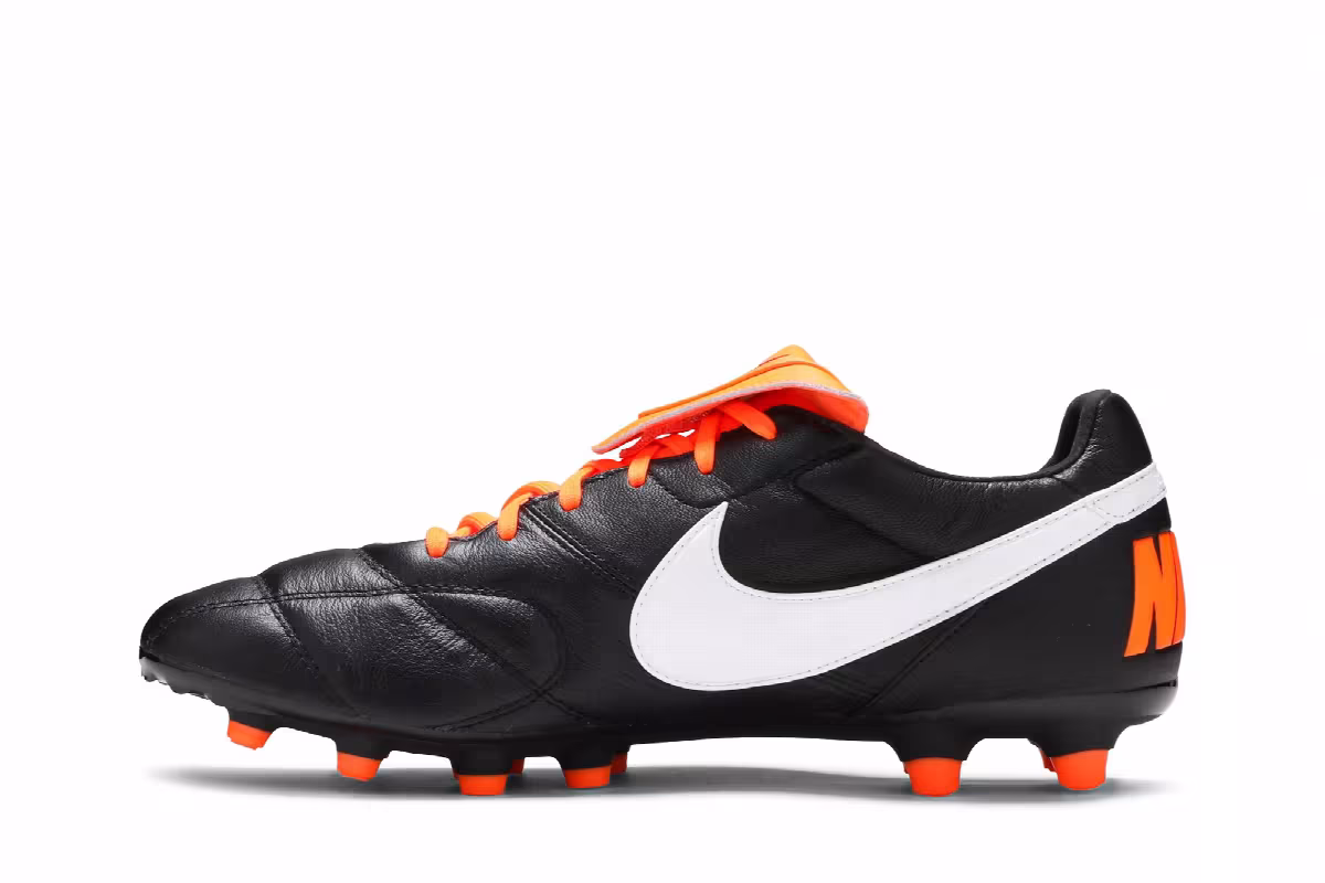Nike Premier 2 FG Black Total Orange, view 4