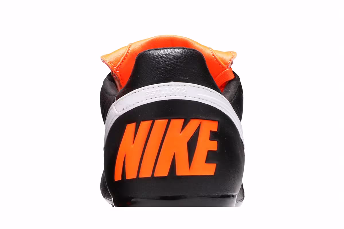 Nike Premier 2 FG Black Total Orange, view 8