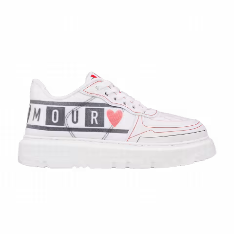 Dior Wmns Addict Sneaker 'Dioramour D Chess Heart - White'