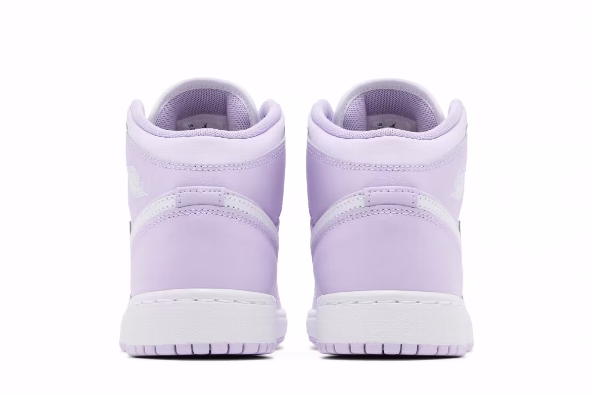 Nike Air Jordan 1 Mid GS Violet Mist Barely Grape, view 7