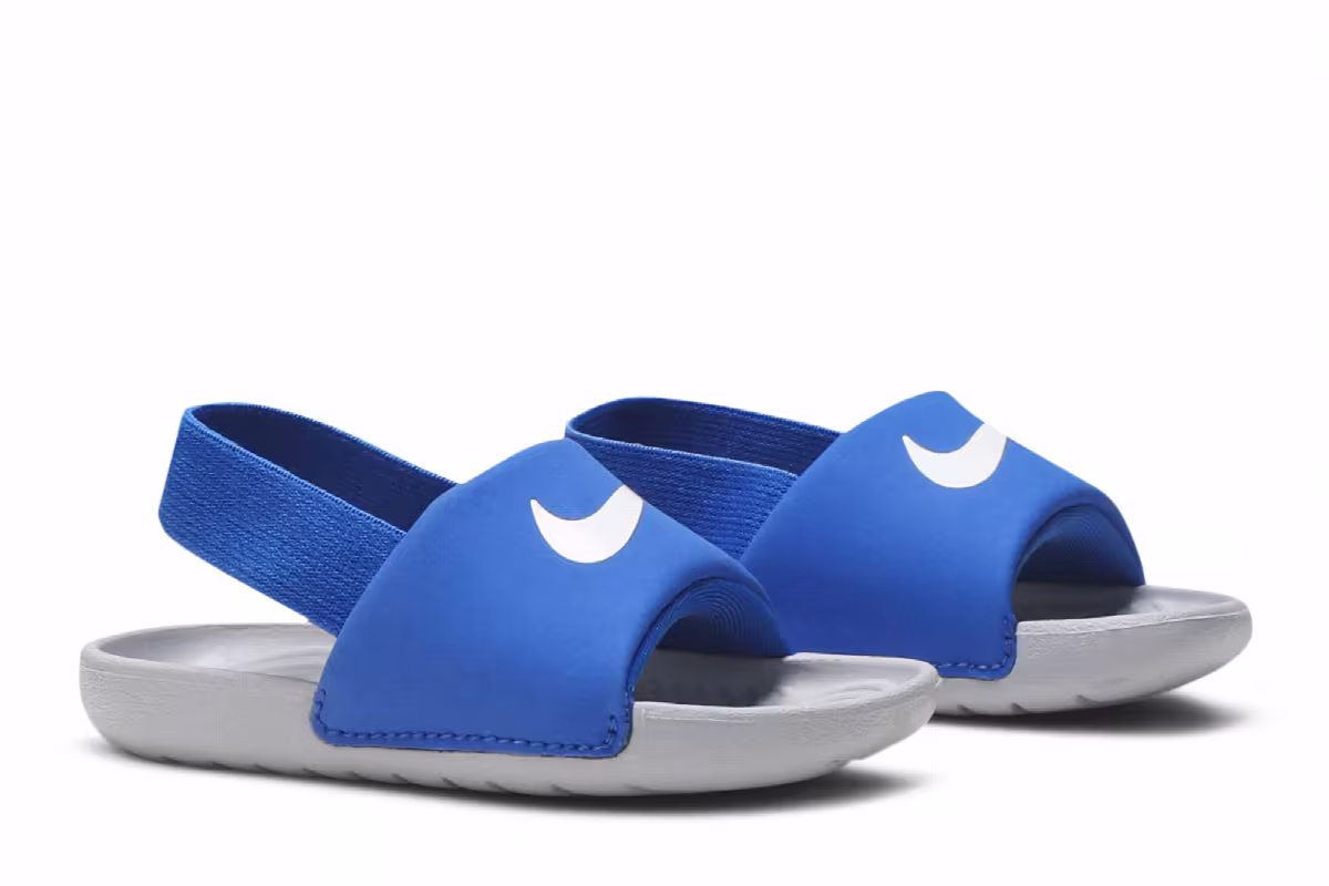 Nike Kawa Slide TD Hyper Cobalt Grey, view 9