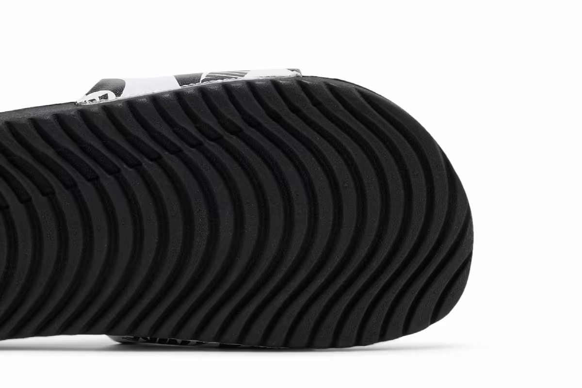 Nike Kawa Slide SE JDI GS Black White, view 6