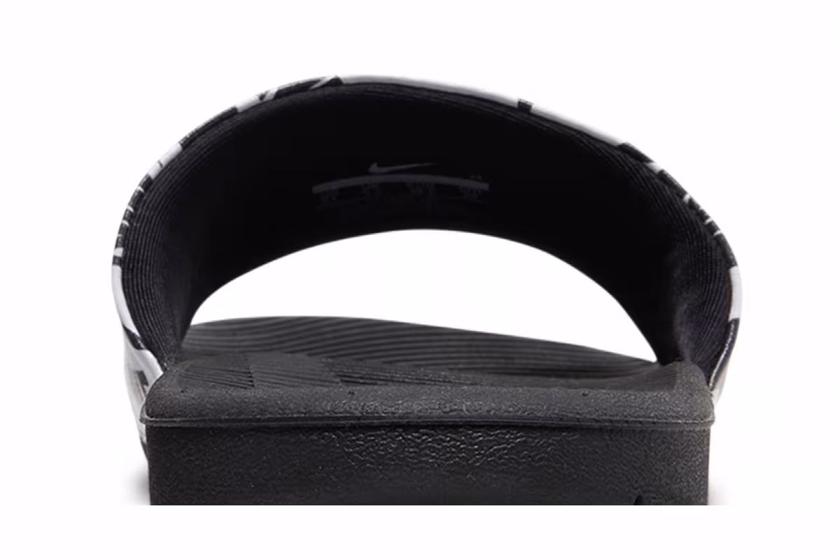 Nike Kawa Slide SE JDI GS Black White, view 8